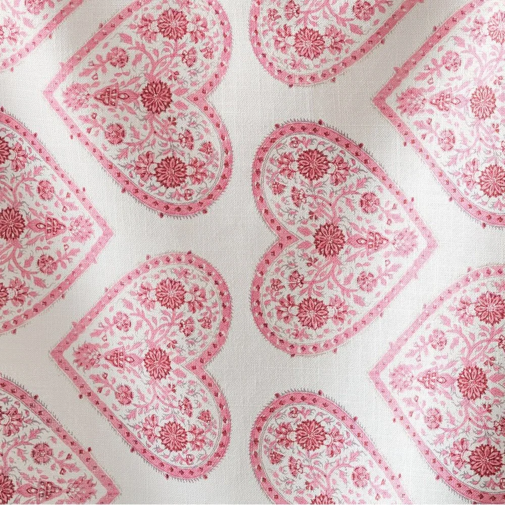 Pottery Barn Heart Organic Cotton Tablecloth